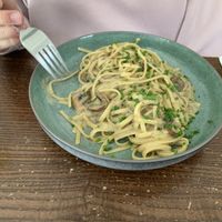 Mushroom pasta  at Wulf & Lamb Chelsea in London