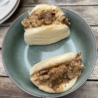 Cauli Mushroom Bao  at Wulf & Lamb Chelsea in London