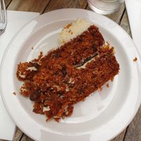 Carrot cake at Wulf & Lamb Chelsea in London