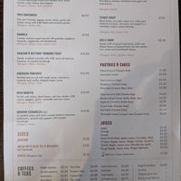 Menu at Wulf & Lamb Chelsea in London