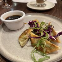 Vegan spicy gyozas   at Wulf & Lamb Chelsea in London