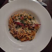Nduja pasta at Wulf & Lamb Chelsea in London