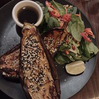 Miso aubergine at Wulf & Lamb Chelsea in London