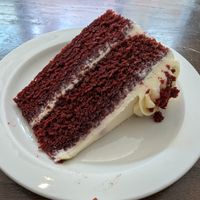 The size of the cake is impressive... and the taste delicious! at Wulf & Lamb Chelsea in London