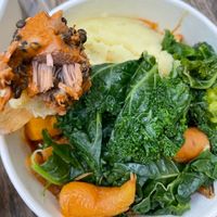 Wulf pie- Jackfruit in chunks lacked some flavor. Veggies and sauce were delicious.   at Wulf & Lamb Chelsea in London