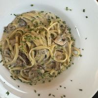 Mushroom pasta    at Wulf & Lamb Chelsea in London