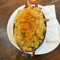 Dry and not great Mac & cheese (but the nachos, not pictures, were much worse)   at Wulf & Lamb Chelsea in London