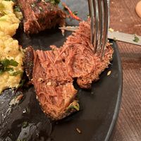 Steak texture   at Wulf & Lamb Chelsea in London