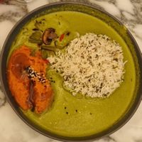 Green curry at Wulf & Lamb Chelsea in London