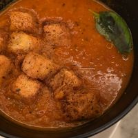 Lentil soup with massive croutons and very generous portion at Wulf & Lamb Chelsea in London