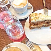 Carrot cake at Wulf & Lamb Chelsea in London