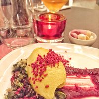 Mango cheesecake at Wulf & Lamb Chelsea in London