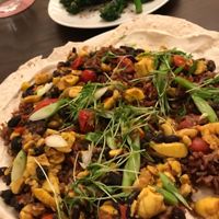 Open burrito. Really loved it at Wulf & Lamb Chelsea in London