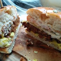 Seitan Burger at Wulf & Lamb Chelsea in London