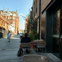 outside seating at Wulf & Lamb Chelsea in London
