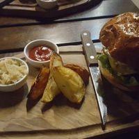 The wulf burger at Wulf & Lamb Chelsea in London