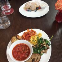 Full Wulf Breakfast and Pancakes at Wulf & Lamb Chelsea in London