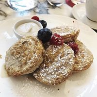 Delicious pancakes for breakfast at Wulf & Lamb Chelsea in London
