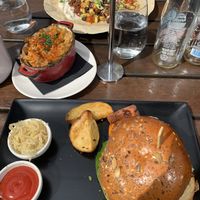 Burger, Open Burrito at Wulf & Lamb Chelsea in London