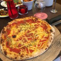 Margarita Pizza at Wulf & Lamb Chelsea in London