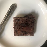Brownie (with vodka in it!)  at Wulf & Lamb Chelsea in London