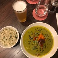 Green coconut curry  at Wulf & Lamb Chelsea in London