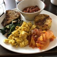 Breakfast plate  at Wulf & Lamb Chelsea in London