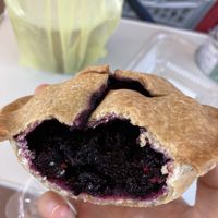 On the inside of a mulberry pie at Han Ji Pang  in Tainan