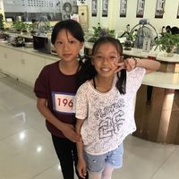Cute kids who volunteered and served/greeted us at Rain Flower Home in Jinjiang