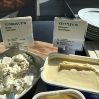 Lactose-free cheese and margarine at Scandic Simonkenttä in Helsinki