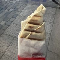 Pre gig   at Falafel To Go in Glasgow