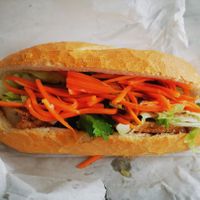 Tofu and Roasted Vegan Meat Bahn Mi at La Panella in Preston