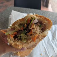 Mock ham and tofu bánh mì at La Panella in Preston