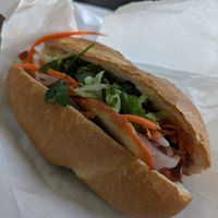 Mock duck bahn mi 🤤 at La Panella in Preston