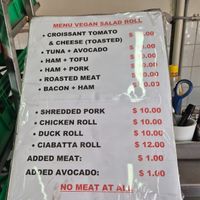 Menu November 2025 at La Panella in Preston