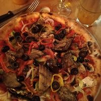 Pizza Ski de Bosses sans fromage at L'Eterie in Saint-gervais-les-bains