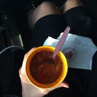 Chilli soup with veggies and quinoa at Pret A Manger - Gare de Lyon in Paris