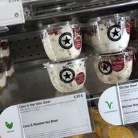 Vegan breakfast option
 at Pret A Manger - Gare de Lyon in Paris