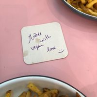 cute note! at HD Diner - Chatelet in Paris