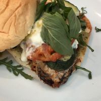 Eggplant vegetarian burger  at HD Diner - Chatelet in Paris