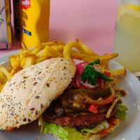 "Last Vegan" burger at HD Diner - Gare de l'est in Paris