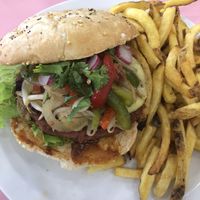 Veggie burger at HD Diner - Gare de l'est in Paris