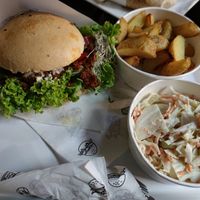 Burger at Krowarzywa in Wroclaw