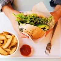 roasted potatoes at Krowarzywa in Wroclaw