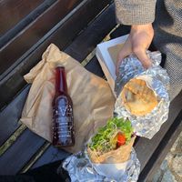 Kebab and Tempe  at Krowarzywa in Wroclaw