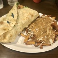Chick’n Caesar Wrap & Poutine at The Hogtown Vegan in Toronto