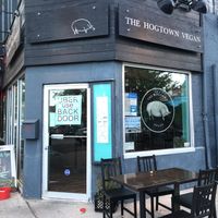 Outside at The Hogtown Vegan in Toronto