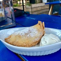 Deep-fried apple pie at The Hogtown Vegan in Toronto