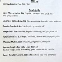 Cocktails at The Hogtown Vegan in Toronto