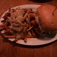 UnChicken Burger + Poutine at The Hogtown Vegan in Toronto